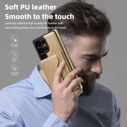 Shield Multi-functional MagSafe Card Bag Phone Case, For Samsung Galaxy S25 5G, For Samsung Galaxy S25+ 5G, For Samsung Galaxy S25 Ultra 5G