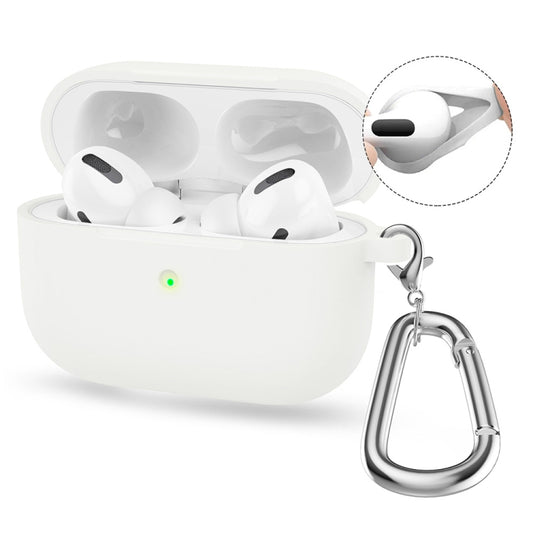 ENKAY Hat-Prince Thickened Silicone Case with Hook and Anti-lost Silicone Earbuds, For Apple AirPods 4 2024