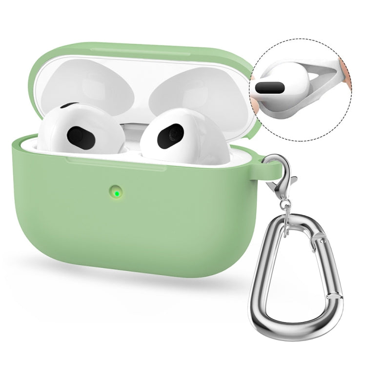 ENKAY Hat-Prince Thickened Silicone Case with Hook and Anti-lost Silicone Earbuds, For Apple AirPods 4 2024
