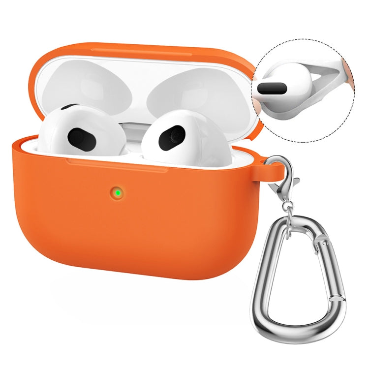 ENKAY Hat-Prince Thickened Silicone Case with Hook and Anti-lost Silicone Earbuds, For Apple AirPods 4 2024
