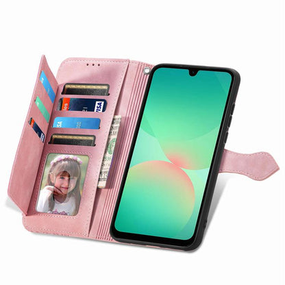 Embossed Flower Zipper Leather Phone Case, For Samsung Galaxy A26 5G, For Samsung Galaxy A36 5G, For Samsung Galaxy S25 5G, For Samsung Galaxy S25+ 5G
