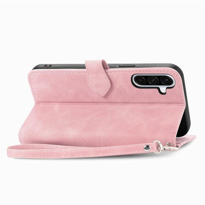 Embossed Flower Zipper Leather Phone Case, For Samsung Galaxy A57 5G, For Samsung Galaxy A37 5G, For Samsung Galaxy S25 Edge 5G, For Samsung Galaxy A56 5G