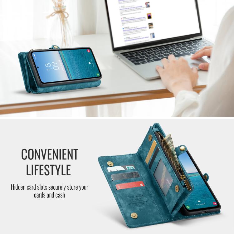 CaseMe 008 Detachable Multifunctional Leather Phone Case, For Samsung Galaxy S25+ 5G, For Samsung Galaxy S25 Ultra 5G, For Samsung Galaxy A16 5G, For Samsung Galaxy A17