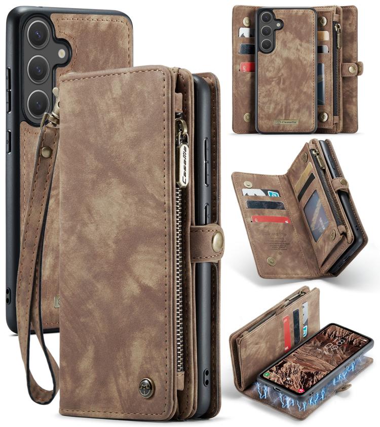 CaseMe 008 Detachable Multifunctional Leather Phone Case, For Samsung Galaxy S25+ 5G, For Samsung Galaxy S25 Ultra 5G, For Samsung Galaxy A16 5G, For Samsung Galaxy A17