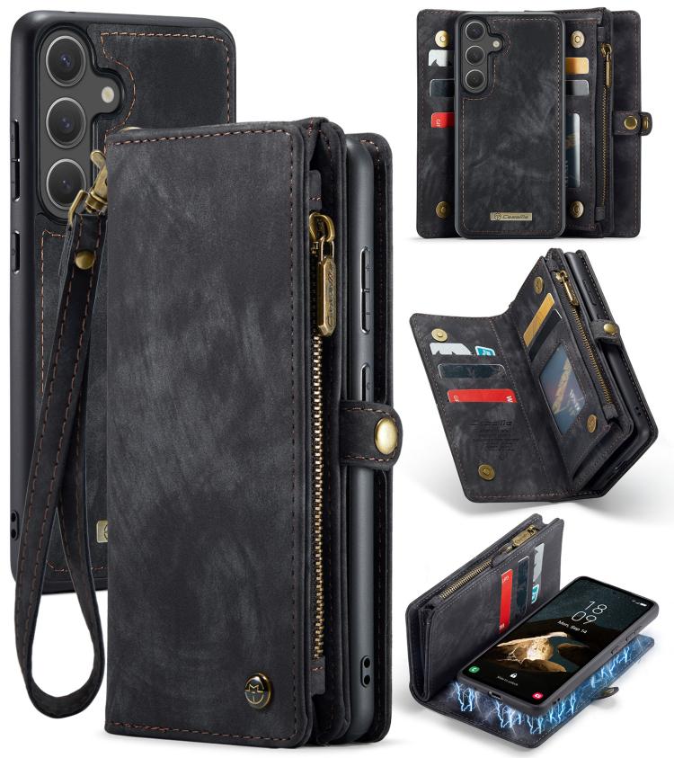 CaseMe 008 Detachable Multifunctional Leather Phone Case, For Samsung Galaxy S25+ 5G, For Samsung Galaxy S25 Ultra 5G, For Samsung Galaxy A16 5G