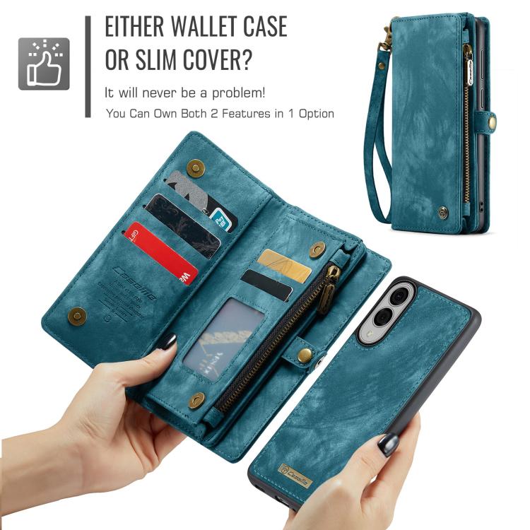 CaseMe 008 Detachable Multifunctional Leather Phone Case, For Samsung Galaxy S25 Edge 5G, For Samsung Galaxy A56 5G, For Samsung Galaxy A36 5G, For Samsung Galaxy S25 5G