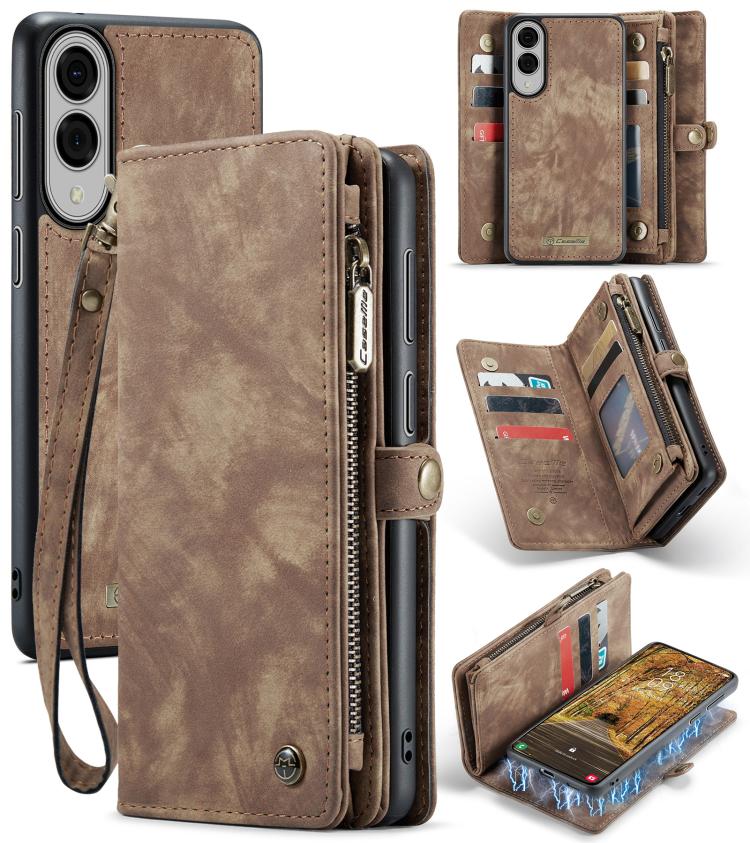 CaseMe 008 Detachable Multifunctional Leather Phone Case, For Samsung Galaxy S25 Edge 5G, For Samsung Galaxy A56 5G, For Samsung Galaxy A36 5G, For Samsung Galaxy S25 5G