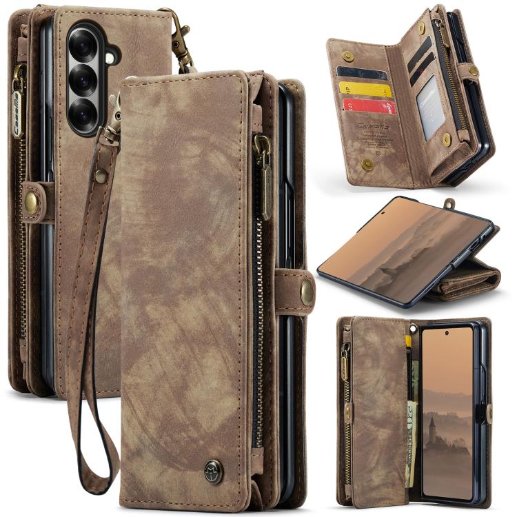CaseMe 008 Detachable Multifunctional Leather Phone Case, For Samsung Galaxy S26+ 5G, For Samsung Galaxy S26 Ultra 5G, For Samsung Galaxy S26 5G, For Samsung Galaxy Z Fold7