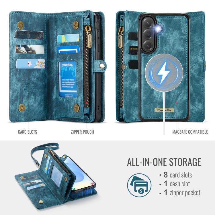 CaseMe 008 Detachable Multifunctional Leather Phone Case, For Samsung Galaxy S26+ 5G, For Samsung Galaxy S26 Ultra 5G, For Samsung Galaxy S26 5G, For Samsung Galaxy Z Fold7