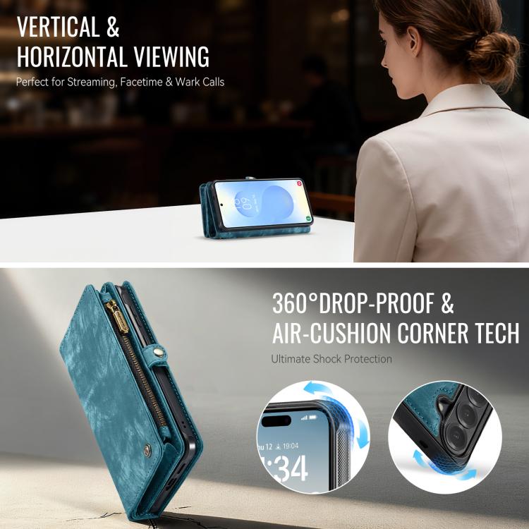 CaseMe 008 Detachable Multifunctional Leather Phone Case, For Samsung Galaxy S26+ 5G, For Samsung Galaxy S26 Ultra 5G, For Samsung Galaxy S26 5G, For Samsung Galaxy Z Fold7