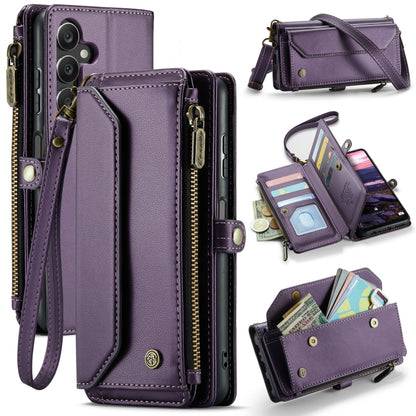 CaseMe C36 Card Slots Zipper Wallet RFID Anti-theft Leather Phone Case, For Samsung Galaxy S25 5G, For Samsung Galaxy S25+ 5G, For Samsung Galaxy S25 Ultra 5G, For Samsung Galaxy A16 5G