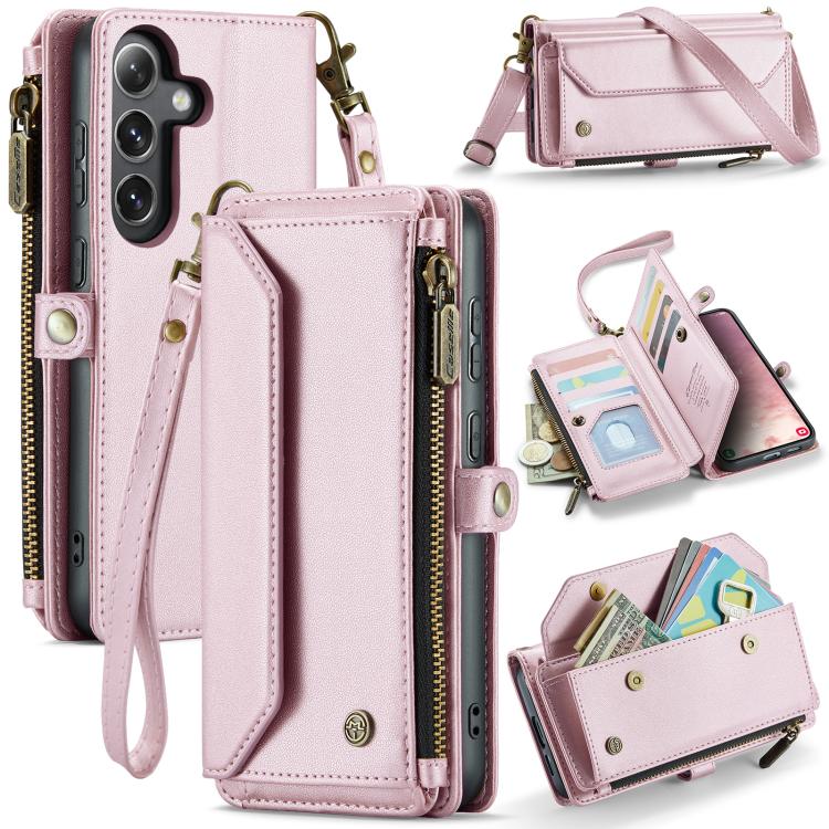 CaseMe C36 Card Slots Zipper Wallet RFID Anti-theft Leather Phone Case, For Samsung Galaxy S25 5G, For Samsung Galaxy S25+ 5G, For Samsung Galaxy S25 Ultra 5G, For Samsung Galaxy A16 5G