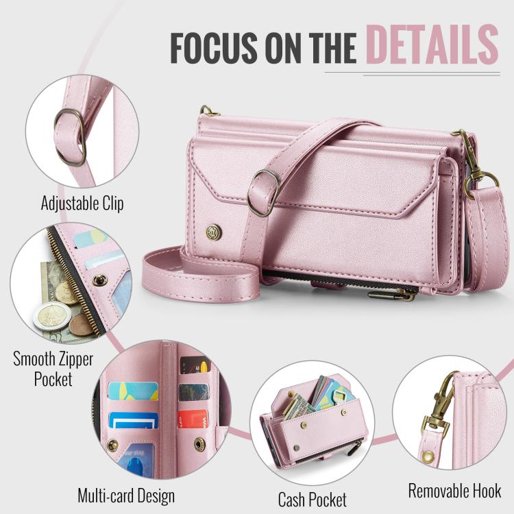 CaseMe C36 Card Slots Zipper Wallet RFID Anti-theft Leather Phone Case, For Samsung Galaxy S25 5G, For Samsung Galaxy S25+ 5G, For Samsung Galaxy S25 Ultra 5G, For Samsung Galaxy A16 5G