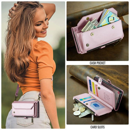 CaseMe C36 Card Slots Zipper Wallet RFID Anti-theft Leather Phone Case, For Samsung Galaxy S25 5G, For Samsung Galaxy S25+ 5G, For Samsung Galaxy S25 Ultra 5G, For Samsung Galaxy A16 5G