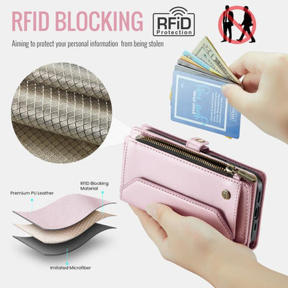 CaseMe C36 Card Slots Zipper Wallet RFID Anti-theft Leather Phone Case, For Samsung Galaxy S25 5G, For Samsung Galaxy S25+ 5G, For Samsung Galaxy S25 Ultra 5G, For Samsung Galaxy A16 5G