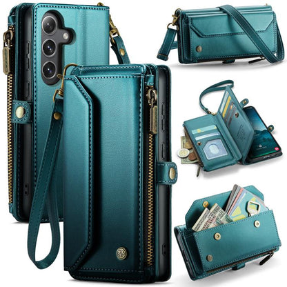 CaseMe C36 Card Slots Zipper Wallet RFID Anti-theft Leather Phone Case, For Samsung Galaxy S25 5G, For Samsung Galaxy S25+ 5G, For Samsung Galaxy S25 Ultra 5G, For Samsung Galaxy A16 5G