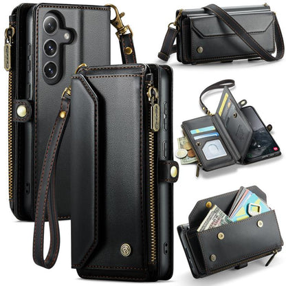 CaseMe C36 Card Slots Zipper Wallet RFID Anti-theft Leather Phone Case, For Samsung Galaxy S25 5G, For Samsung Galaxy S25+ 5G, For Samsung Galaxy S25 Ultra 5G, For Samsung Galaxy A16 5G