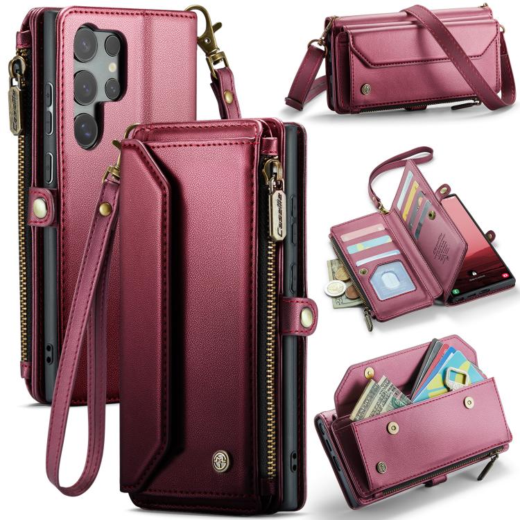 CaseMe C36 Card Slots Zipper Wallet RFID Anti-theft Leather Phone Case, For Samsung Galaxy S25 5G, For Samsung Galaxy S25+ 5G, For Samsung Galaxy S25 Ultra 5G, For Samsung Galaxy A16 5G