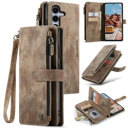 CaseMe C30 Card Slots Zipper Wallet Leather Phone Case, For Galaxy A56, For Galaxy A36, For Galaxy S25 5G, For Galaxy S25+ 5G, For Galaxy S25 Ultra 5G, For Galaxy A16 5G