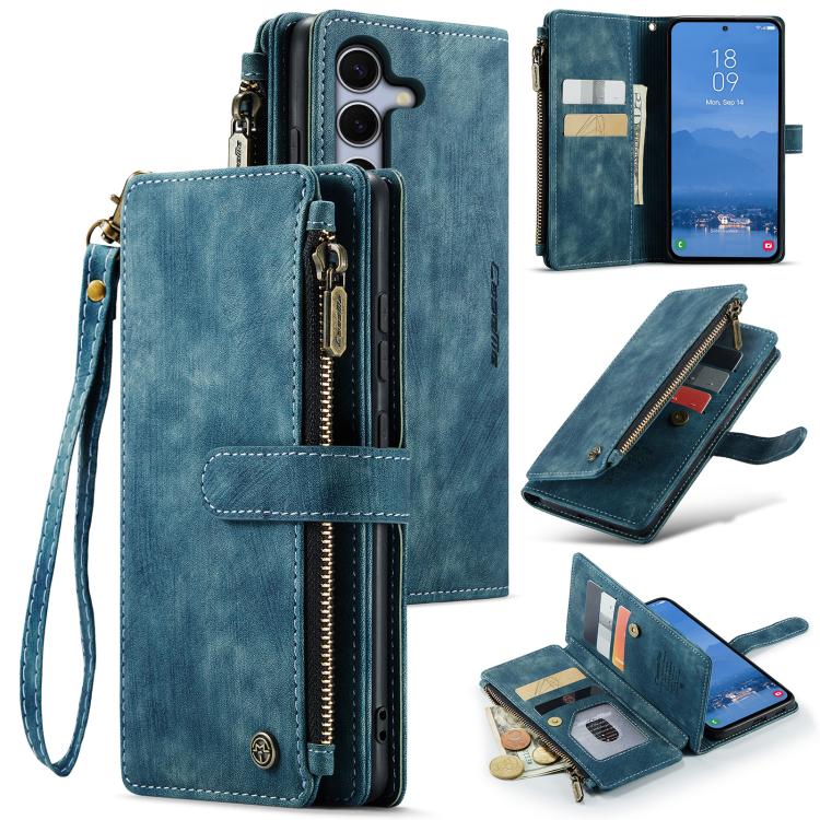 CaseMe C30 Card Slots Zipper Wallet Leather Phone Case, For Galaxy A56, For Galaxy A36, For Galaxy S25 5G, For Galaxy S25+ 5G, For Galaxy S25 Ultra 5G, For Galaxy A16 5G