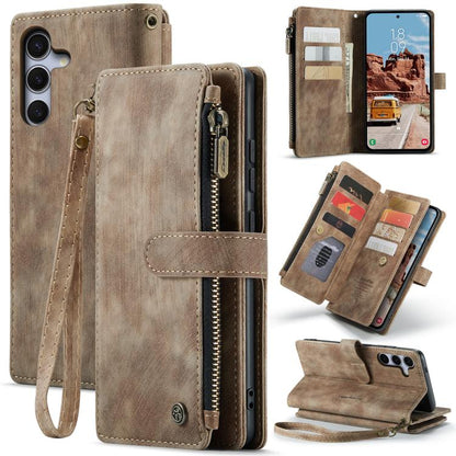 CaseMe C30 Card Slots Zipper Wallet Leather Phone Case, For Galaxy A56, For Galaxy A36, For Galaxy S25 5G, For Galaxy S25+ 5G, For Galaxy S25 Ultra 5G, For Galaxy A16 5G