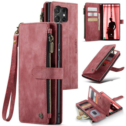 CaseMe C30 Card Slots Zipper Wallet Leather Phone Case, For Samsung Galaxy S25+ 5G, For Samsung Galaxy S25 Ultra 5G, For Samsung Galaxy A16 5G