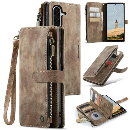CaseMe C30 Card Slots Zipper Wallet Leather Phone Case, For Galaxy A36, For Galaxy S25 5G, For Galaxy S25+ 5G, For Galaxy S25 Ultra 5G, For Galaxy A16 5G