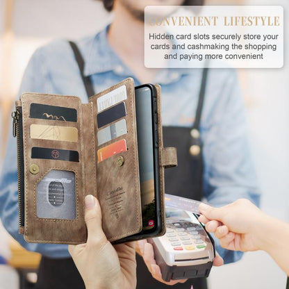 CaseMe C30 Card Slots Zipper Wallet Leather Phone Case, For Galaxy A56, For Galaxy A36, For Galaxy S25 5G, For Galaxy S25+ 5G, For Galaxy S25 Ultra 5G, For Galaxy A16 5G