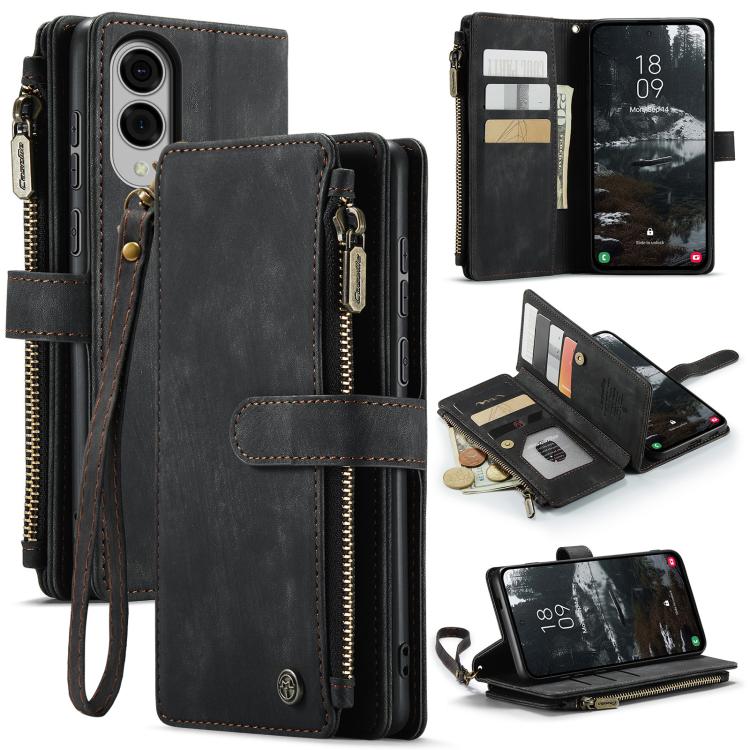 CaseMe C30 Card Slots Zipper Wallet Leather Phone Case, For Samsung Galaxy A17 4G, For Samsung Galaxy Z Fold7, For Samsung Galaxy S25 Edge 5G, For Samsung Galaxy A56, For Samsung Galaxy A36, For Samsung Galaxy S25 5G