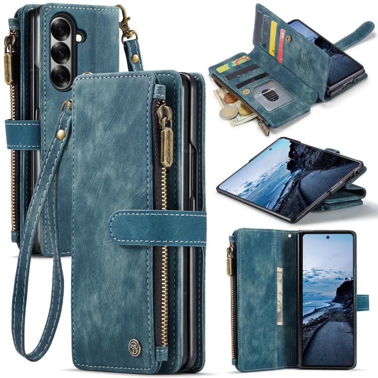 CaseMe C30 Card Slots Zipper Wallet Leather Phone Case, For Samsung Galaxy S26+ 5G, For Samsung Galaxy S26 Ultra 5G, For Samsung Galaxy S26 5G, For Samsung Galaxy S25 FE 5G, For Samsung Galaxy A17 4G, For Samsung Galaxy Z Fold7