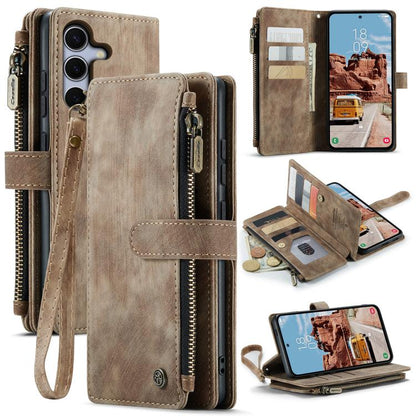 CaseMe C30 Card Slots Zipper Wallet Leather Phone Case, For Galaxy A57 5G, For Galaxy A37 5G, For Galaxy S25 FE 5G, For Galaxy A17 4G, For Galaxy Z Fold7, For Galaxy S25 Edge 5G