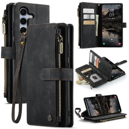 CaseMe C30 Card Slots Zipper Wallet Leather Phone Case, For Galaxy A57 5G, For Galaxy A37 5G, For Galaxy S25 FE 5G, For Galaxy A17 4G, For Galaxy Z Fold7, For Galaxy S25 Edge 5G