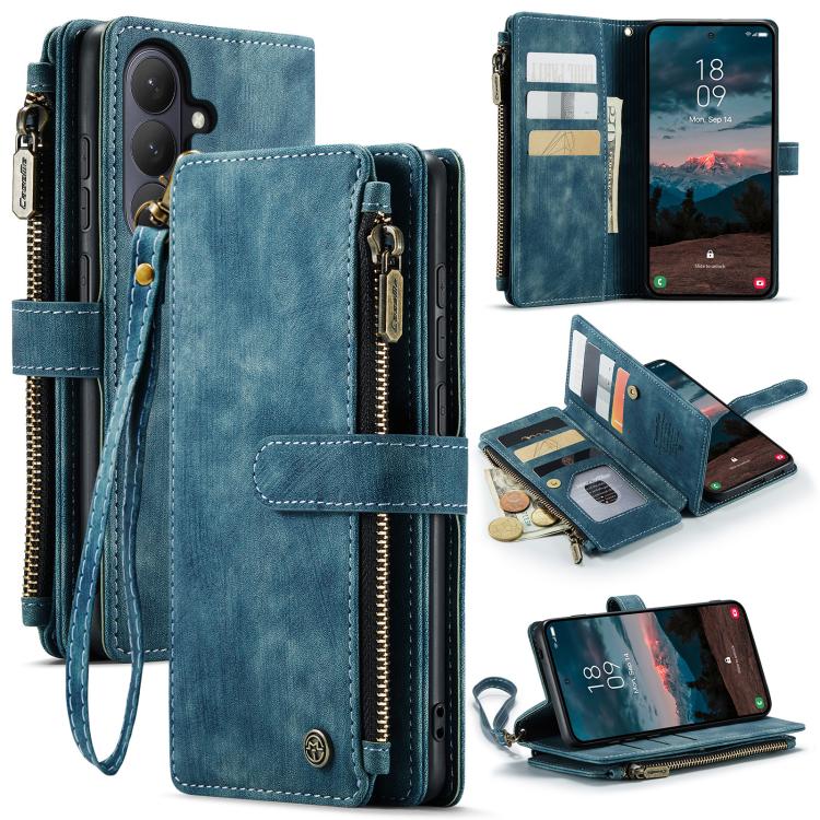 CaseMe C30 Card Slots Zipper Wallet Leather Phone Case, For Samsung Galaxy S26+ 5G, For Samsung Galaxy S26 Ultra 5G, For Samsung Galaxy S26 5G, For Samsung Galaxy S25 FE 5G, For Samsung Galaxy A17 4G, For Samsung Galaxy Z Fold7