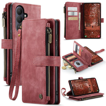 CaseMe C30 Card Slots Zipper Wallet Leather Phone Case, For Samsung Galaxy S26+ 5G, For Samsung Galaxy S26 Ultra 5G, For Samsung Galaxy S26 5G, For Samsung Galaxy S25 FE 5G, For Samsung Galaxy A17 4G, For Samsung Galaxy Z Fold7