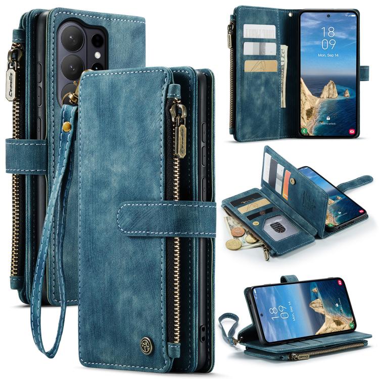 CaseMe C30 Card Slots Zipper Wallet Leather Phone Case, For Samsung Galaxy S26+ 5G, For Samsung Galaxy S26 Ultra 5G, For Samsung Galaxy S26 5G, For Samsung Galaxy S25 FE 5G, For Samsung Galaxy A17 4G, For Samsung Galaxy Z Fold7