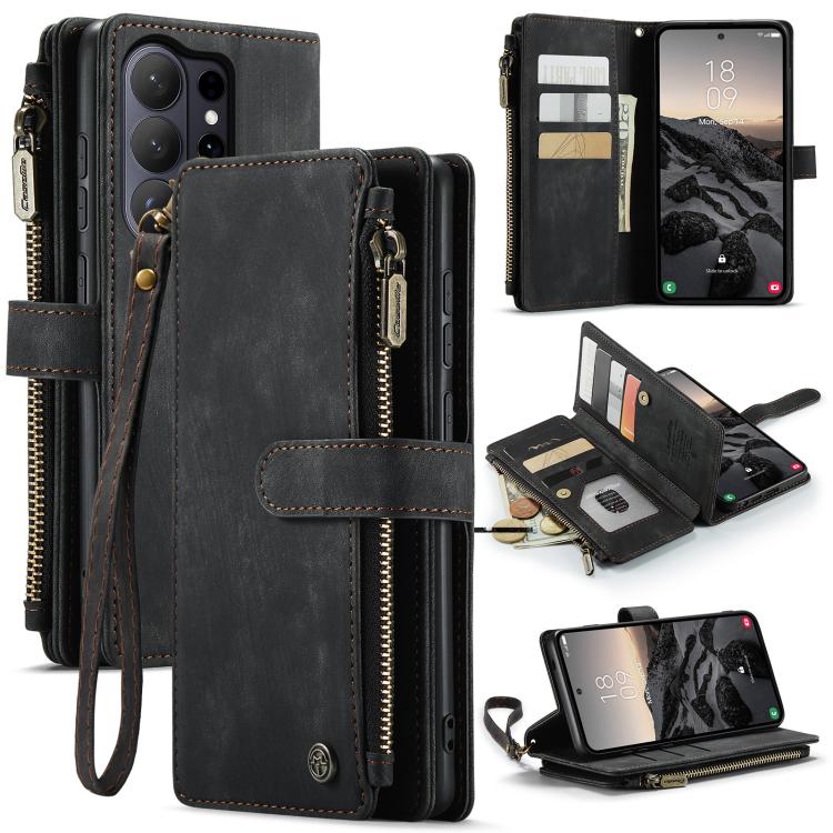 CaseMe C30 Card Slots Zipper Wallet Leather Phone Case, For Samsung Galaxy S26+ 5G, For Samsung Galaxy S26 Ultra 5G, For Samsung Galaxy S26 5G, For Samsung Galaxy A57 5G, For Samsung Galaxy A37 5G, For Samsung Galaxy S25 FE 5G