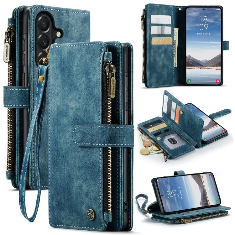 CaseMe C30 Card Slots Zipper Wallet Leather Phone Case, For Samsung Galaxy S26+ 5G, For Samsung Galaxy S26 Ultra 5G, For Samsung Galaxy S26 5G, For Samsung Galaxy A57 5G, For Samsung Galaxy A37 5G, For Samsung Galaxy S25 FE 5G