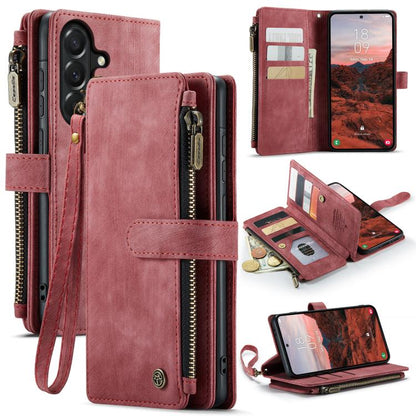 CaseMe C30 Card Slots Zipper Wallet Leather Phone Case, For Samsung Galaxy S26+ 5G, For Samsung Galaxy S26 Ultra 5G, For Samsung Galaxy S26 5G, For Samsung Galaxy A57 5G, For Samsung Galaxy A37 5G, For Samsung Galaxy S25 FE 5G
