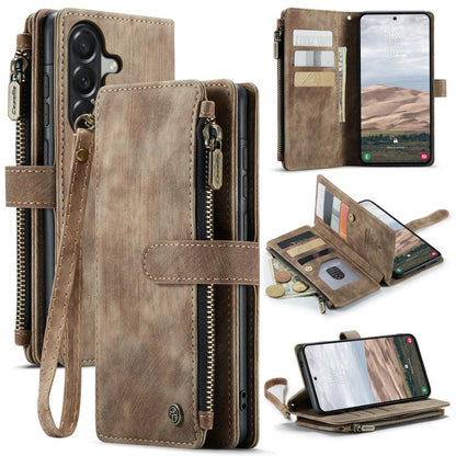 CaseMe C30 Card Slots Zipper Wallet Leather Phone Case, For Galaxy A57 5G, For Galaxy A37 5G, For Galaxy S25 FE 5G, For Galaxy A17 4G, For Galaxy Z Fold7, For Galaxy S25 Edge 5G