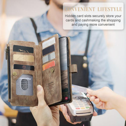 CaseMe C30 Card Slots Zipper Wallet Leather Phone Case, For Galaxy A57 5G, For Galaxy A37 5G, For Galaxy S25 FE 5G, For Galaxy A17 4G, For Galaxy Z Fold7, For Galaxy S25 Edge 5G