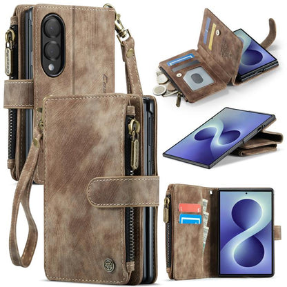 CaseMe C30 Card Slots Zipper Wallet Leather Phone Case, For Galaxy Z Fold8 5G, For Galaxy S26 FE 5G, For Galaxy Z Fold8 Ultra 5G, For Galaxy S26+ 5G, For Galaxy S26 Ultra 5G, For Galaxy S26 5G