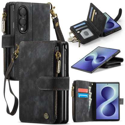 CaseMe C30 Card Slots Zipper Wallet Leather Phone Case, For Galaxy Z Fold8 5G, For Galaxy S26 FE 5G, For Galaxy Z Fold8 Ultra 5G, For Galaxy S26+ 5G, For Galaxy S26 Ultra 5G, For Galaxy S26 5G