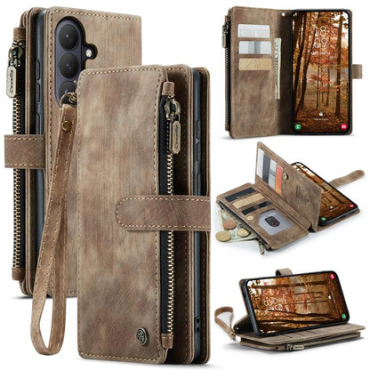 CaseMe C30 Card Slots Zipper Wallet Leather Phone Case, For Galaxy Z Fold8 5G, For Galaxy S26 FE 5G, For Galaxy Z Fold8 Ultra 5G, For Galaxy S26+ 5G, For Galaxy S26 Ultra 5G, For Galaxy S26 5G