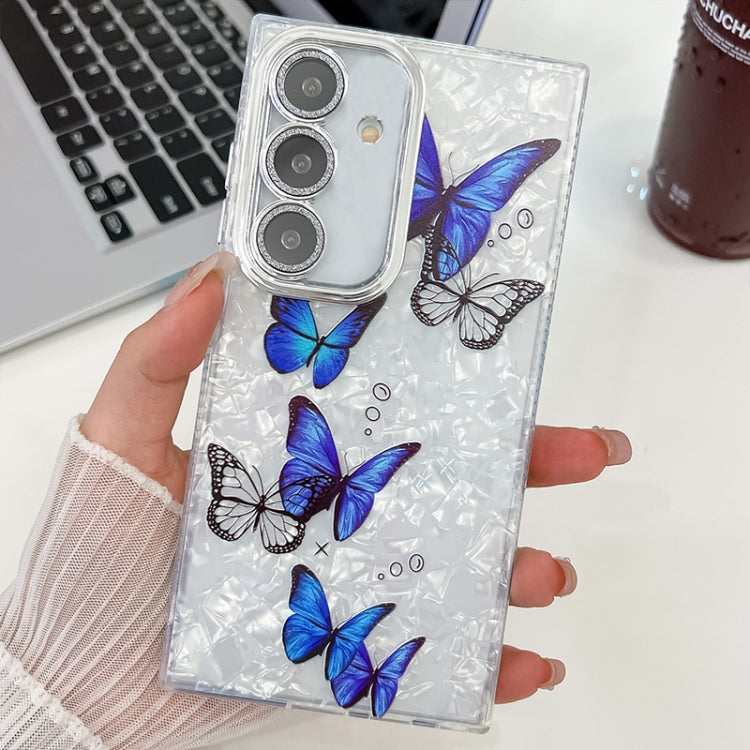 Plating Texture Butterfly TPU Phone Case with Glitter Lens Film, For Samsung Galaxy A25 5G, For Samsung Galaxy A54 5G, For Samsung Galaxy S23 Ultra 5G