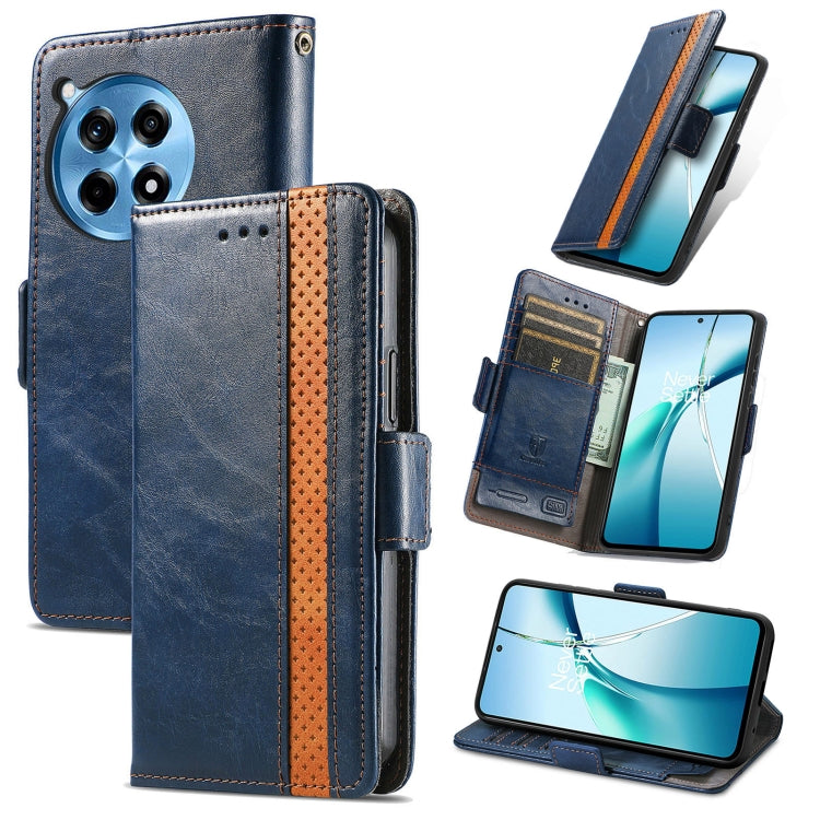 CaseNeo Splicing Dual Magnetic Buckle Leather Phone Case, For OnePlus 15, For OnePlus Ace 3 Pro