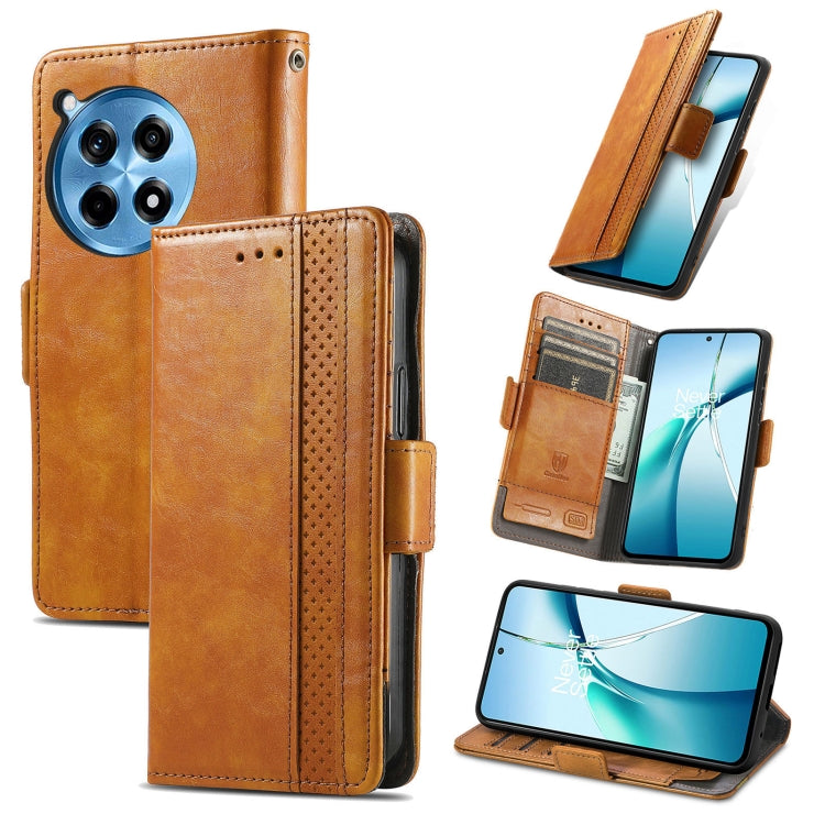 CaseNeo Splicing Dual Magnetic Buckle Leather Phone Case, For OnePlus 15, For OnePlus Ace 3 Pro