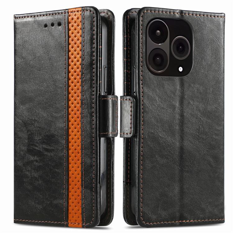 CaseNeo Splicing Dual Magnetic Buckle Leather Phone Case, For OnePlus 15, For OnePlus Ace 3 Pro