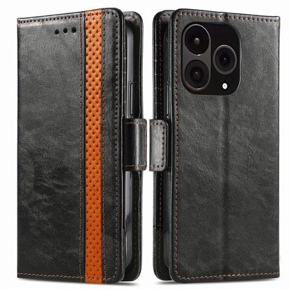 CaseNeo Splicing Dual Magnetic Buckle Leather Phone Case, For OnePlus 15, For OnePlus Ace 3 Pro