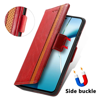 CaseNeo Splicing Dual Magnetic Buckle Leather Phone Case, For OnePlus 15, For OnePlus Ace 3 Pro