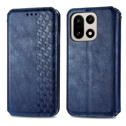 Cubic Grid Pressed Magnetic Leather Phone Case, For OnePlus 15, For OnePlus Ace 3 Pro